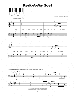 page one of Rock-A-My Soul (5-Finger Piano)