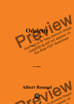 page one of A. Roussel-Odelette,Op.8 No.4,in A Major 