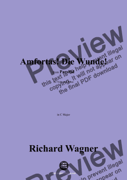 page one of R. Wagner-Amfortas!Die Wunde!in C Major 