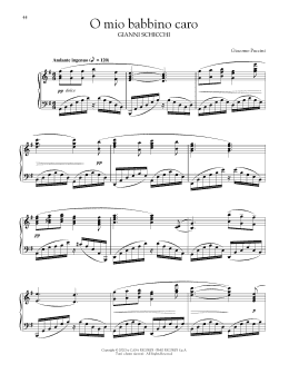 page one of O Mio Babbino Caro (Piano Solo)