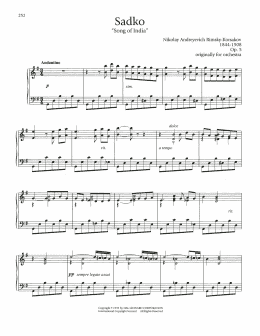 page one of Song Of India (Piano Solo)