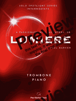 page one of Lumiere (Trombone & Piano)