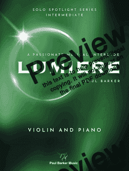 page one of Lumiere (Violin & Piano)