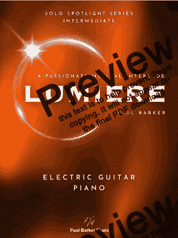 page one of Lumiere (Electric Guitar & Piano)