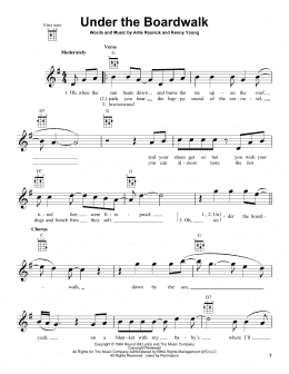 page one of Under The Boardwalk (Ukulele)