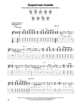 page one of Superman Inside (Easy Guitar Tab)