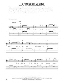 page one of Tennessee Waltz (Guitar Tab)