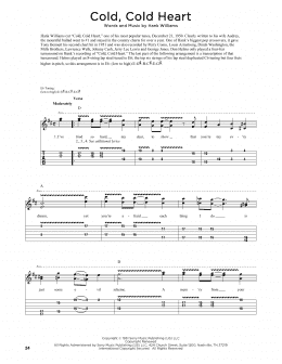 page one of Cold, Cold Heart (Guitar Tab)