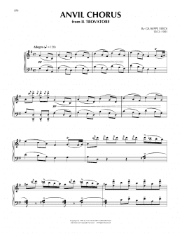 page one of Anvil Chorus (Piano Solo)