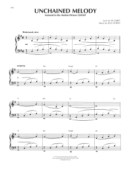 page one of Unchained Melody (Piano Solo)