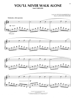 page one of You'll Never Walk Alone (from Carousel) (Piano Solo)