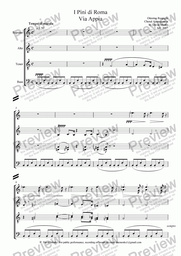 the-pines-of-rome-finale-arr-stephen-bulla-violin-1-sheet-music