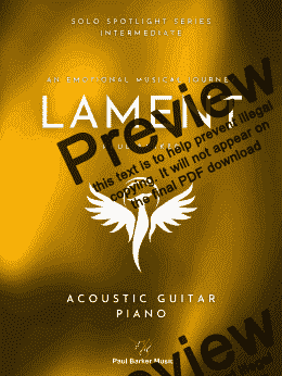 page one of Lament (Acoustic Guitar & Piano)