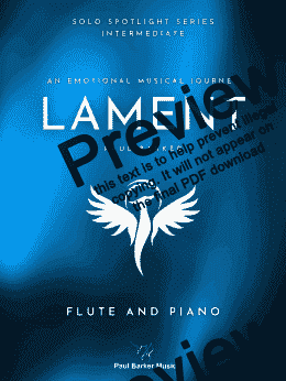 page one of Lament (Flute & Piano)