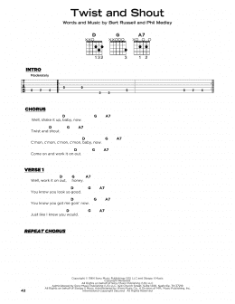 page one of Twist And Shout (Really Easy Guitar)