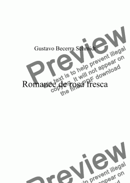 page one of Romance de rosa fresca