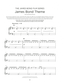 page one of James Bond Theme (Really Easy Piano)