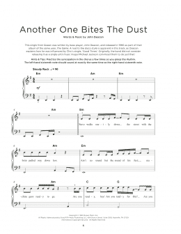 page one of Another One Bites The Dust (Really Easy Piano)