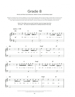 page one of Grade 8 (Really Easy Piano)