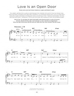 page one of Love Is An Open Door (from Frozen) (Really Easy Piano)