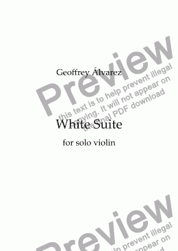 page one of White Suite