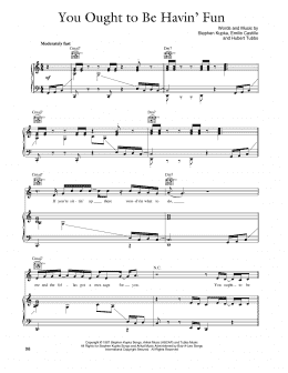 page one of You Ought To Be Havin' Fun (Piano, Vocal & Guitar Chords (Right-Hand Melody))