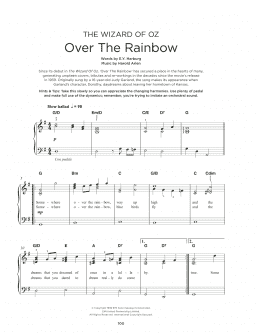 page one of Over The Rainbow (from The Wizard Of Oz) (Really Easy Piano)