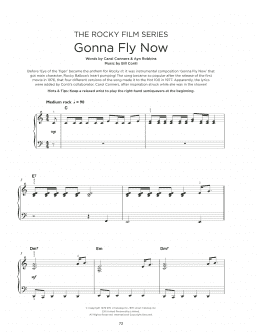 page one of Gonna Fly Now (Theme from Rocky) (Really Easy Piano)