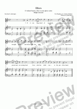 page one of Ellers (O valiant hearts, who to your glory came) - Double descant