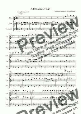 page one of A Christmas Treat! for Flute, Violin and Cello