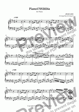 page one of piano17052024a