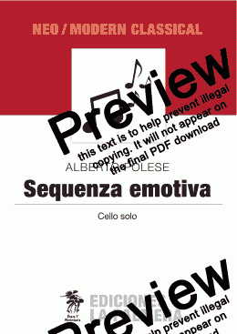 page one of Sequenza emotiva