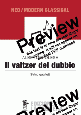 page one of Il valtzer del dubbio