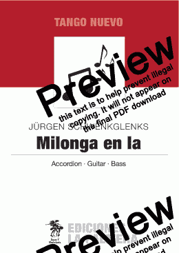 page one of Milonga en La