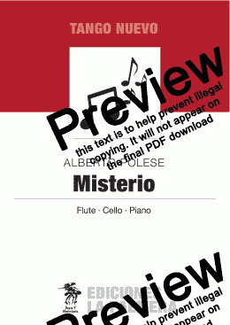 page one of Misterio