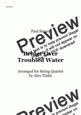 page one of Bridge Over Troubled Water