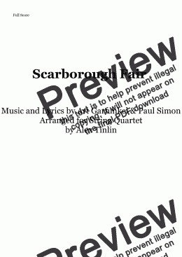 page one of Scarborough Fair