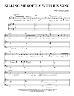 page one of Killing Me Softly With His Song (Piano & Vocal)