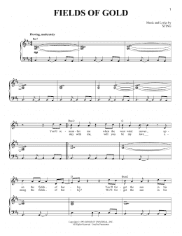 page one of Fields Of Gold (Piano & Vocal)