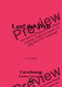 page one of Curschmann-Lauf der Welt,Op.1 No.4,in A flat Major 