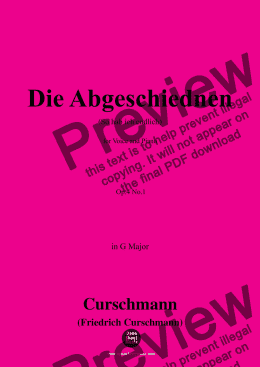 page one of Curschmann-Die Abgeschiednen,Op.4 No.1,in G Major