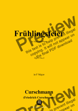 page one of Curschmann-Frühlingsfeier,Op.13 No.2,in F Major 