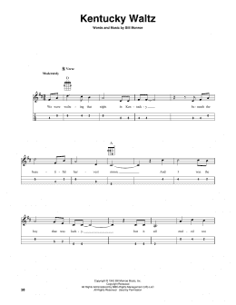 page one of Kentucky Waltz (Mandolin)