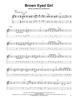 page one of Brown Eyed Girl (Mandolin Tab)