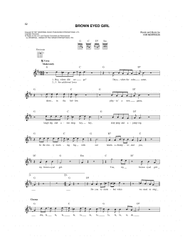 page one of Brown Eyed Girl (Mandolin)