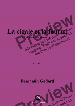 page one of B. Godard-La cigale et la fourmi,in F Major 