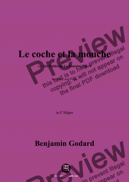 page one of B. Godard-Le coche et la mouche,in F Major 