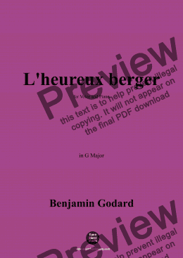 page one of B. Godard-L'heureux berger,in G Major 