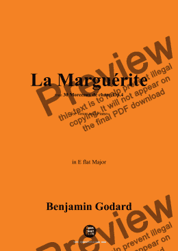 page one of B. Godard-La Marguérite,Op.4 No.9,in E flat Major 