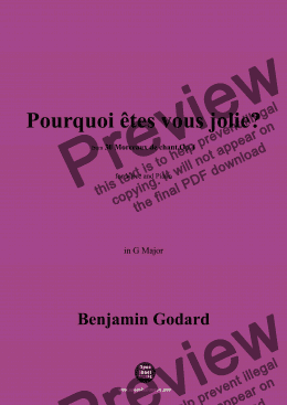 page one of B. Godard-Pourquoi êtes vous jolie?,Op.4 No.21,in G Major 